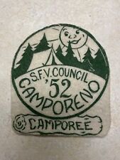 1952 San Fernando Valley Council Camporeno Felt Camporee Patch picture