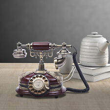 Antique Classic French Rotary Dial Working Telephone Vintage Home Decorations picture