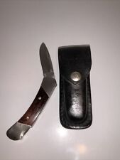 Vintage Buck 500 Lock Back Pocket Knife - USA - W/Case picture