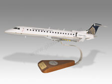Embraer ERJ145XR Continental Express Solid Mahogany Wood Handmade Desktop Model picture
