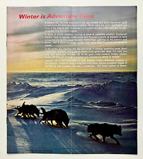 1968 Alaska Airlines Winter Adventure Time Vintage Travel Eskimo Tours Booklet picture