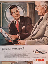 1952 Esquire Original Art Ad Advertisement TWA Trans World Airlines picture
