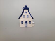 Vintage Delfts Blue Holland Hand Painted House Ashtray Incense Burner picture