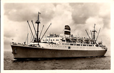 Vintage RPPC S.S. MAASDAM Passenger Cruise Ship Holland America Postcard  picture