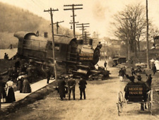 1911 WOW RPPC DL&W RR YARD TRAIN WRECK HALLSTEAD PA SUSQUEHANNA 847 Postcard PS picture