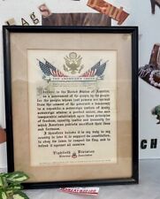 The American’s Creed Poem by William Tyler Page 1930s-40s Framed Wall Art picture