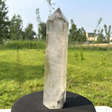 3.69LB Natural Smokey Quartz Obelisk Crystal Point  Tower Wand Reiki Healing picture