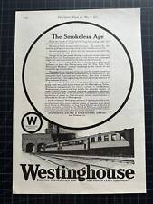 Vintage 1917 Westinghouse Electric Locomotives Print Ad picture