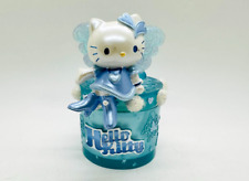 Rare VTG Hello Kitty Blue Angel Round Trinket Box 3.50'' ~ 2002 ~ HTF picture