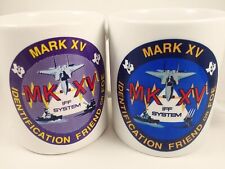 2 Coffee Mugs MK-XV IFF Identification Friend or Foe Logo Air Defense Nato picture