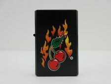 NEW Flaming Cherries Wind Proof Lighter picture