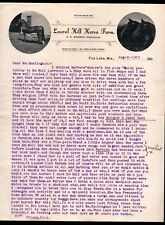 1902 Fox Lake Wisconsin - Laurel Hill Horse Farm - F C Warren - Letter Head Bill picture