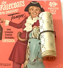 💋 1960s TANGEE LIPSTICK on CARD “The PALE COATS Are COMING”: VINTAGE 49c NOS 💋 picture