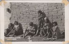 Indigenas De La Sierra Tarahumara Chihuahua Mexico RPPC Photo Postcard picture