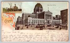 1902 CHICAGO IL NEW POST OFFICE GRANT MEMORIAL PRIVATE MAILING CARD POSTCARD picture