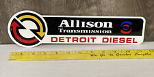 Allison Transmission Detroit Diesel Metal Sign Auto Engine Truck Shop Gas Oil picture