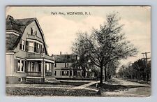 Westwood NJ-New Jersey, Residences On Park Ave Antique Vintage c1915 Postcard picture