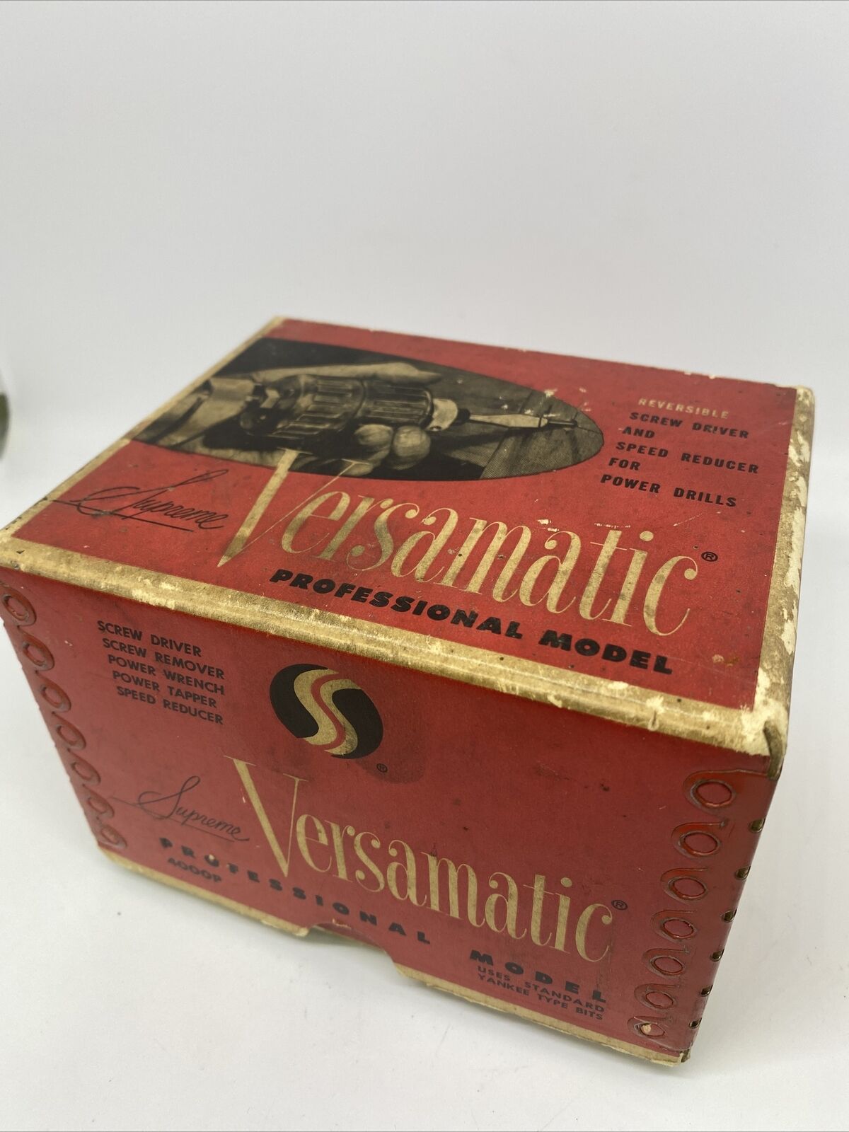 Vintage Supreme Versamatic Professional Screw Driver Model 4000P In Original Box