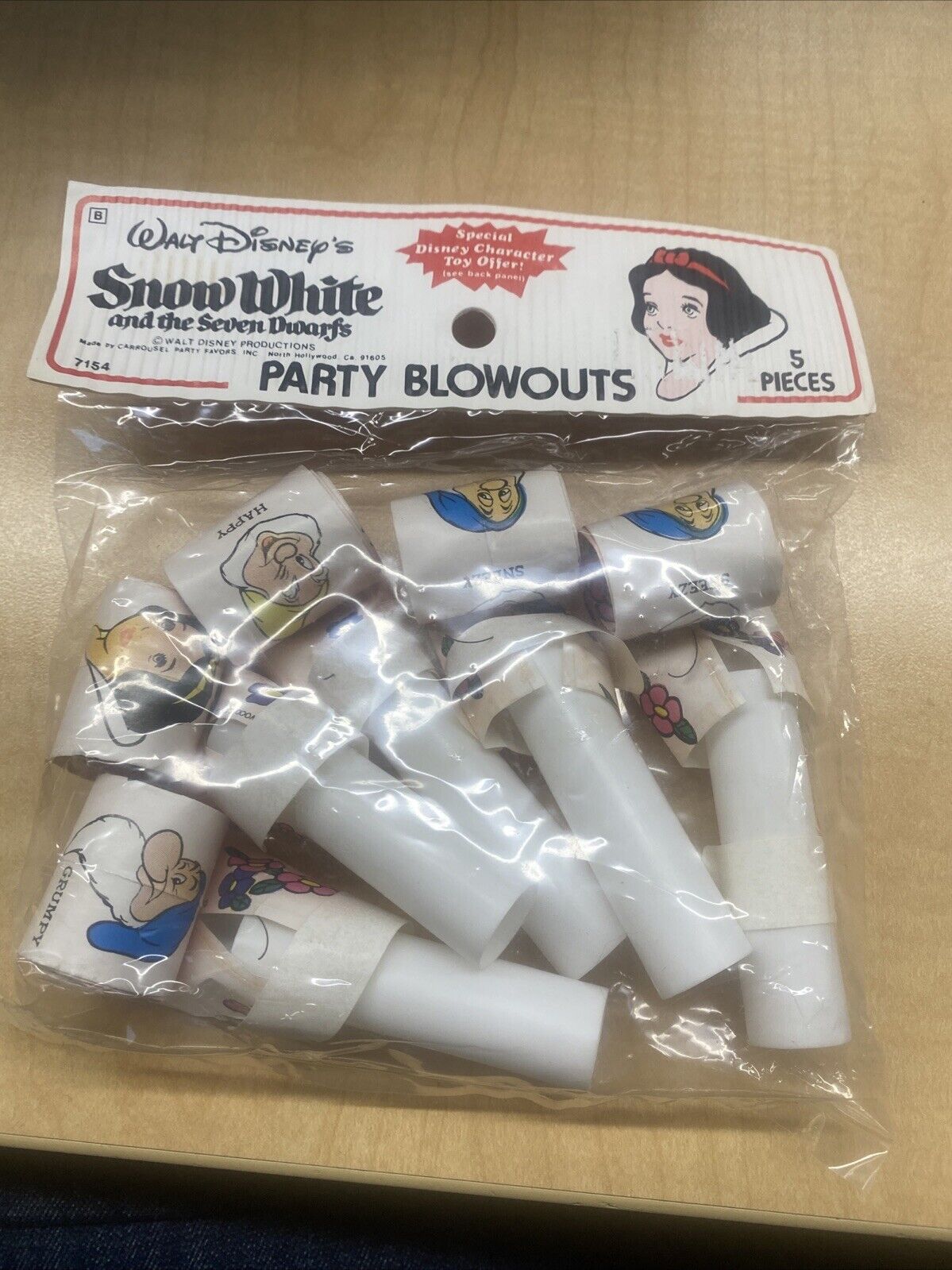 Snow White Party Blowers Vintage Disney