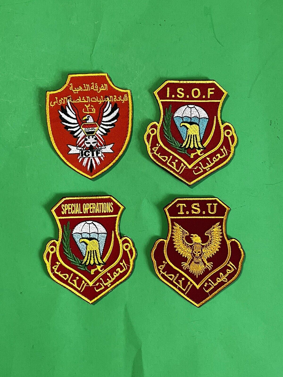 IRAQ-Iraqi Special Forces  Anti -Terrorism, Golden Division Patches lot.