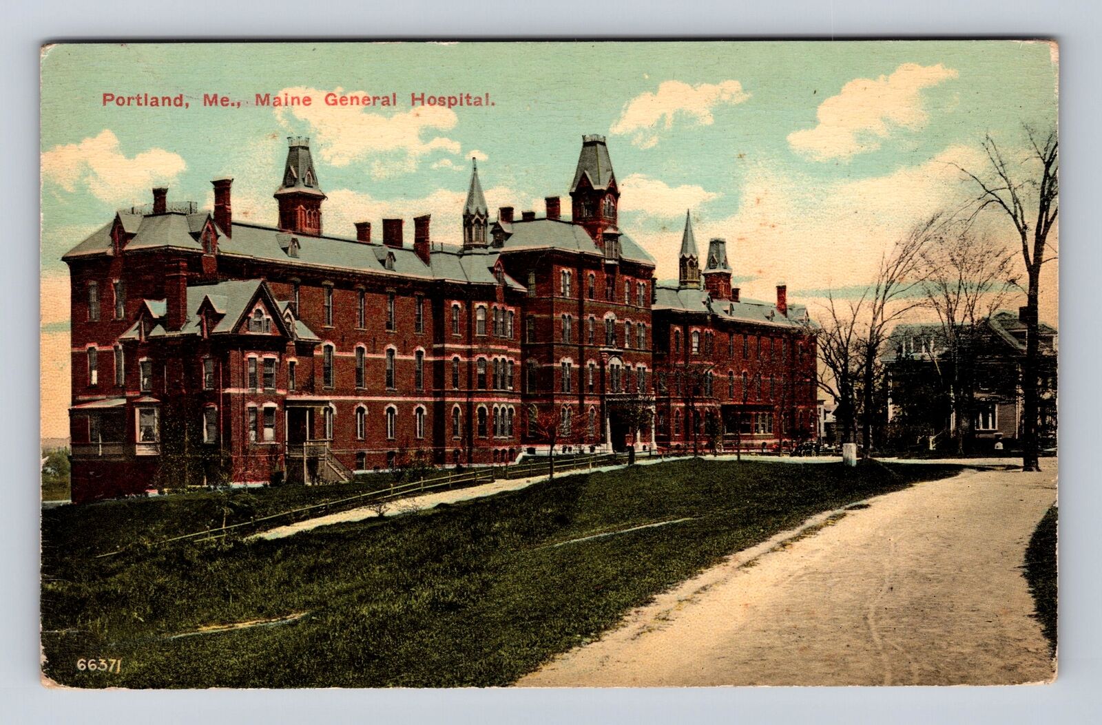 Portland ME-Maine, Maine General Hospital, Antique, Vintage Souvenir Postcard