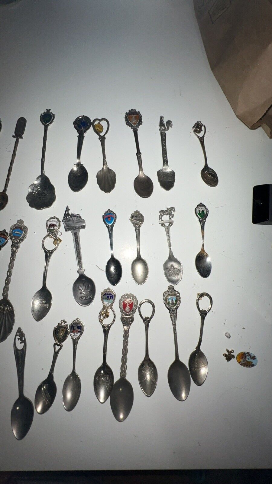 Vintage Lot Of 61 Mini Spoons 