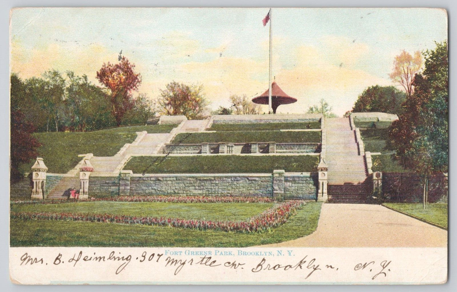 Postcard Fort Greene Park, Brooklyn, New York