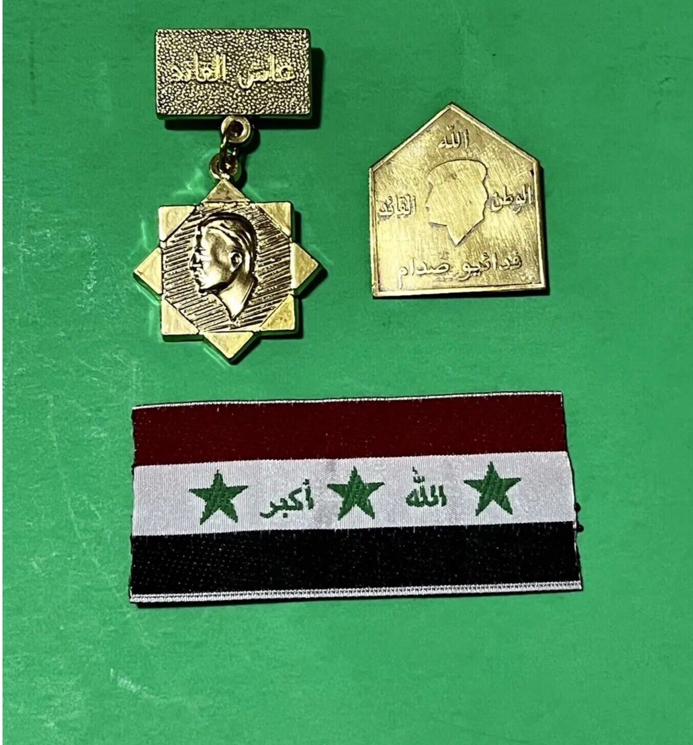 Iraq-operation Iraqi Freedom Fedayeen Saddam Medal, Pin & Flag.