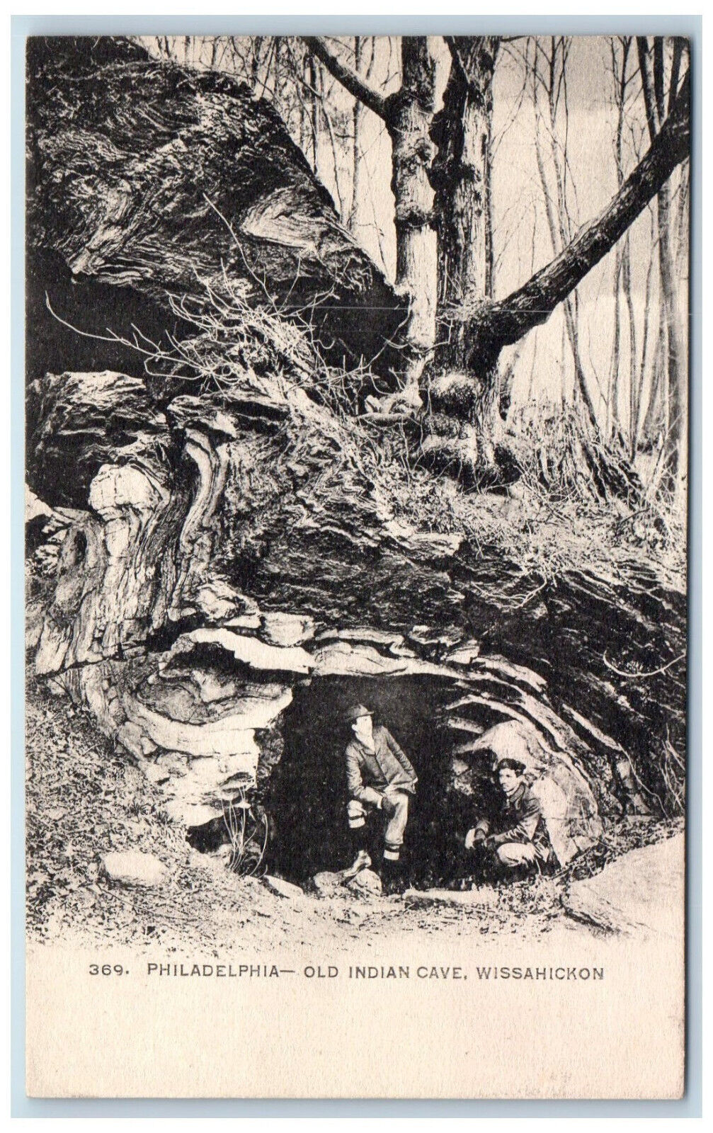 c1905 Old Indian Cave Wissahickon Philadelphia Pennsylvania PA Postcard