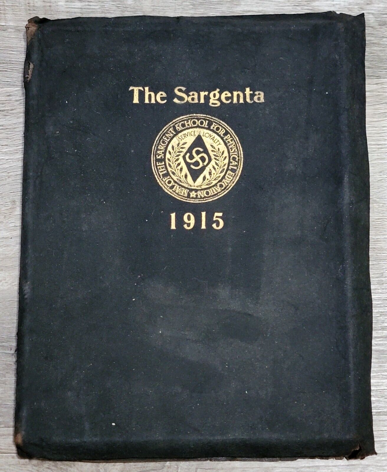 1915 Vintage Boston University Sargent Yearbook Signed By Founder D.A. Sargent