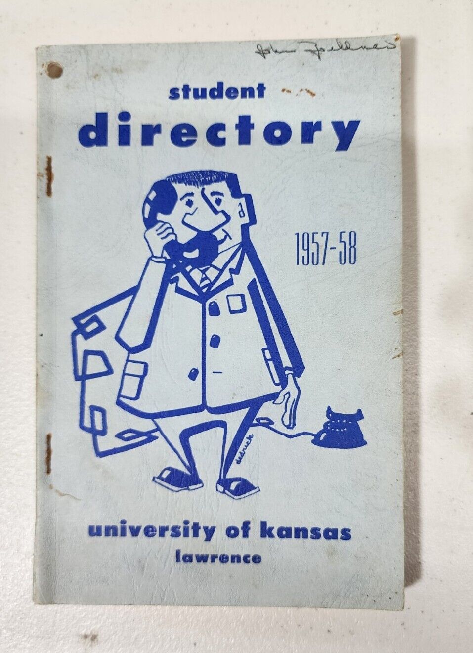 Vtg University of Kansas Directory KU 1957 1958 Students Faculty Organizations