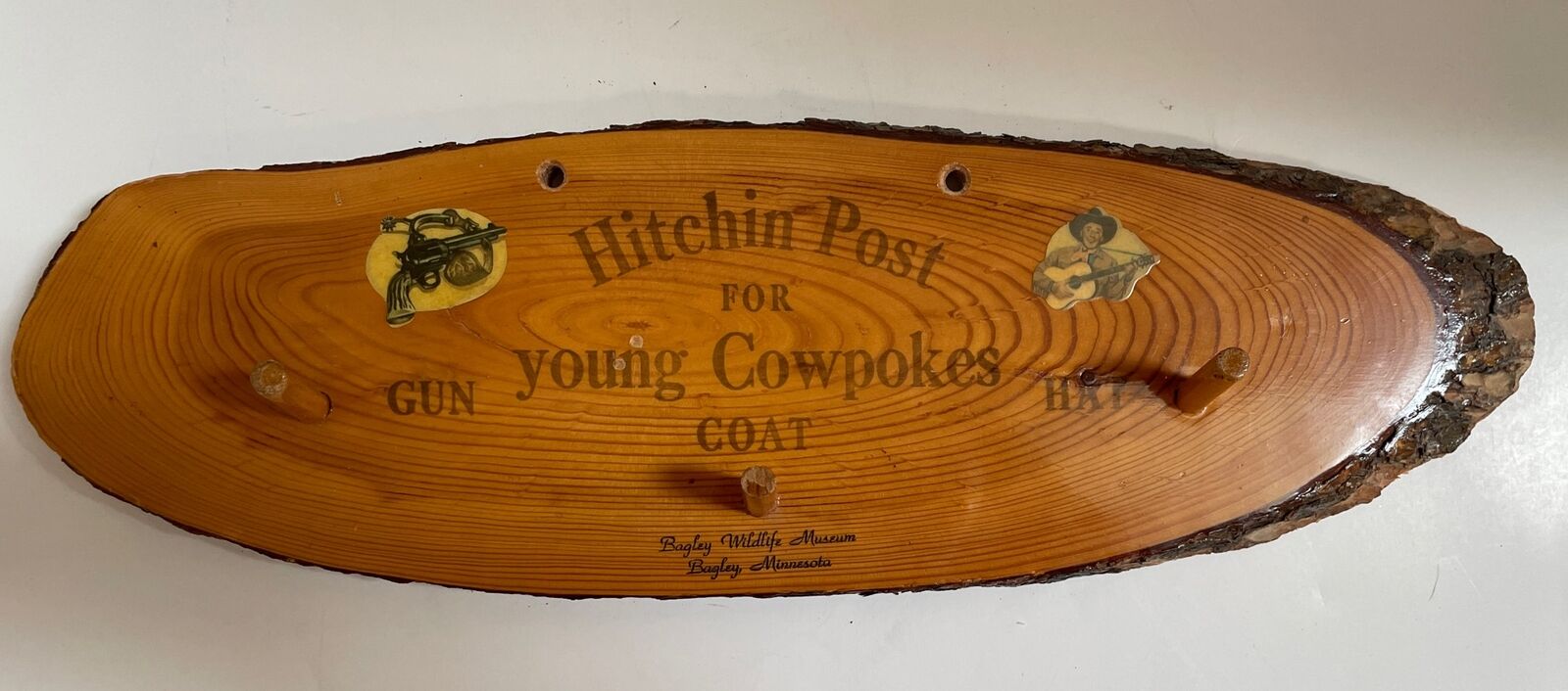 Vintage Hitchin Post for Young Cowpokes Souvenir Bagley Minnesota MN