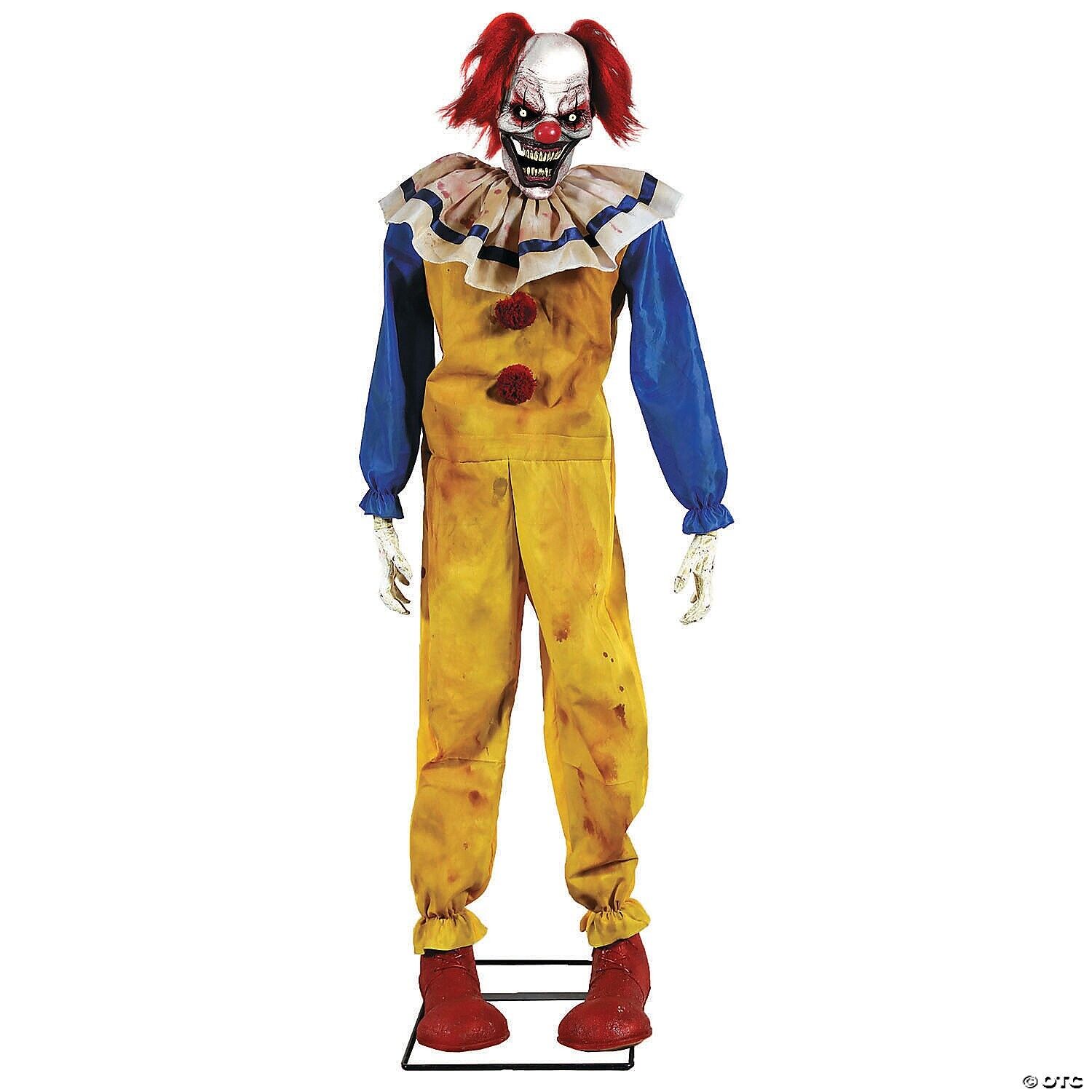 5\' Animated Twitching Clown Halloween Decoration