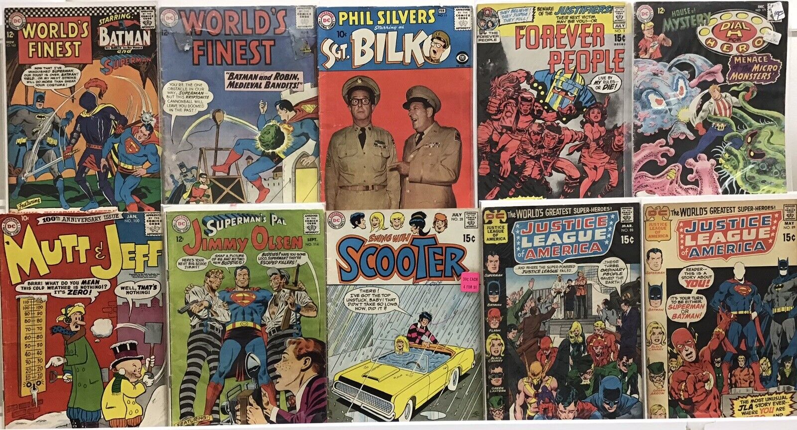 DC Comics - Vintage DC 15 Cents Or Less - Lot Of 10