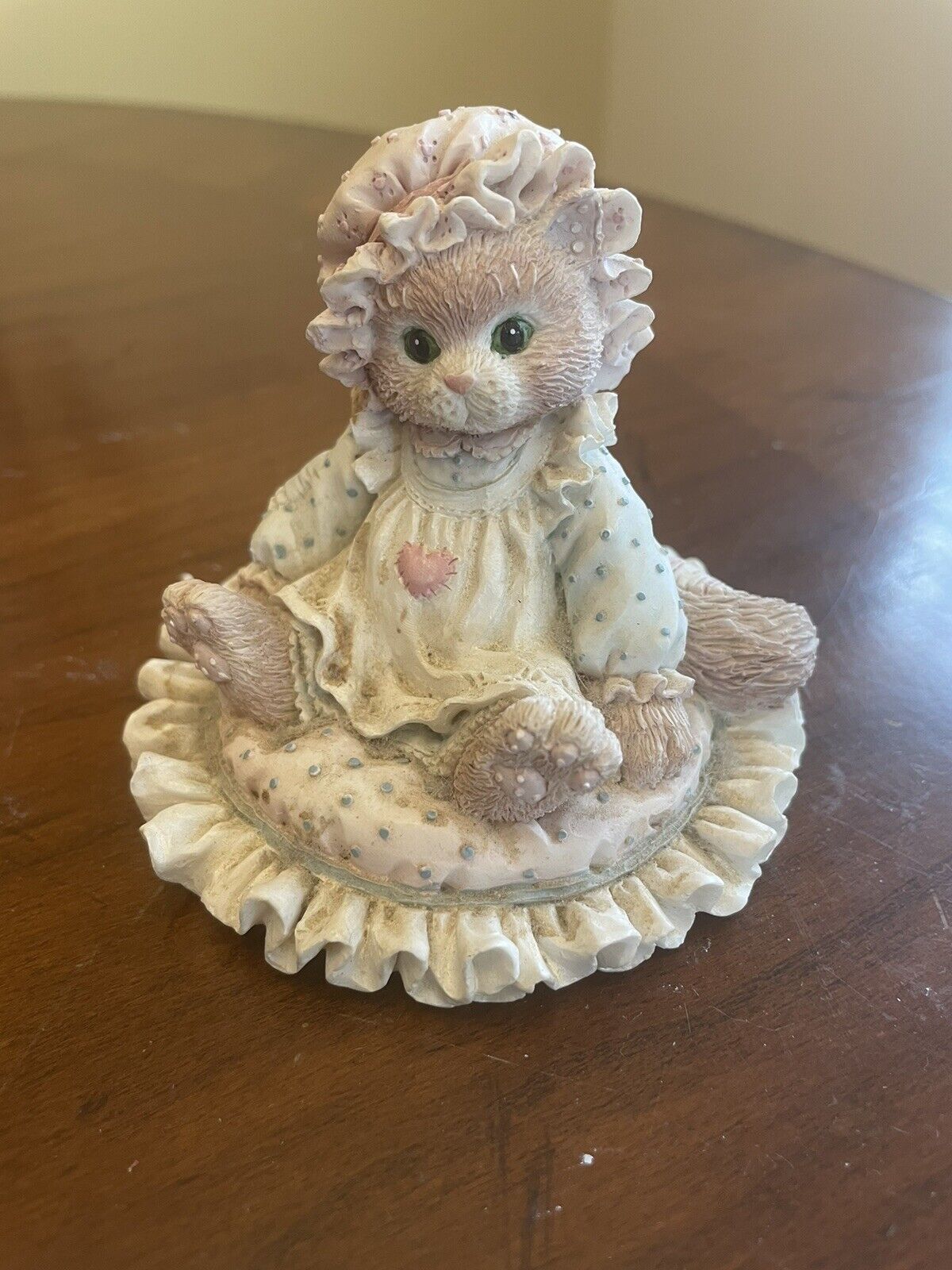 Enesco Calico Kitten “Just Thinking About You” Vtg Figurine 1992 Perfect 