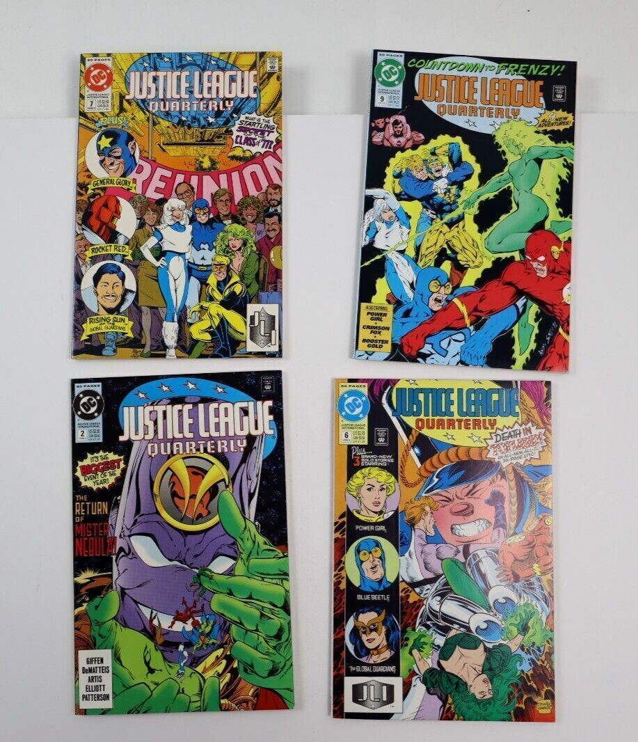 VTG DC Justice League Quarterly LOT OF 4 (#2, 6, 7, 9) DC Comic Books