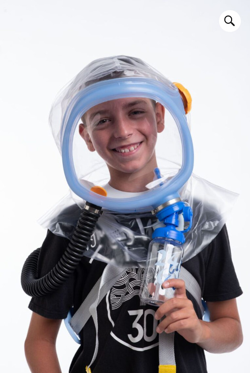 Supergum Quartz NBC Child Escape Respirator / Infant Gas Mask with PAPR