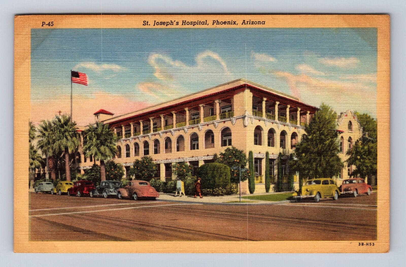 Phoenix AZ-Arizona, St Joseph's Hospital, Antique, Vintage Souvenir Postcard