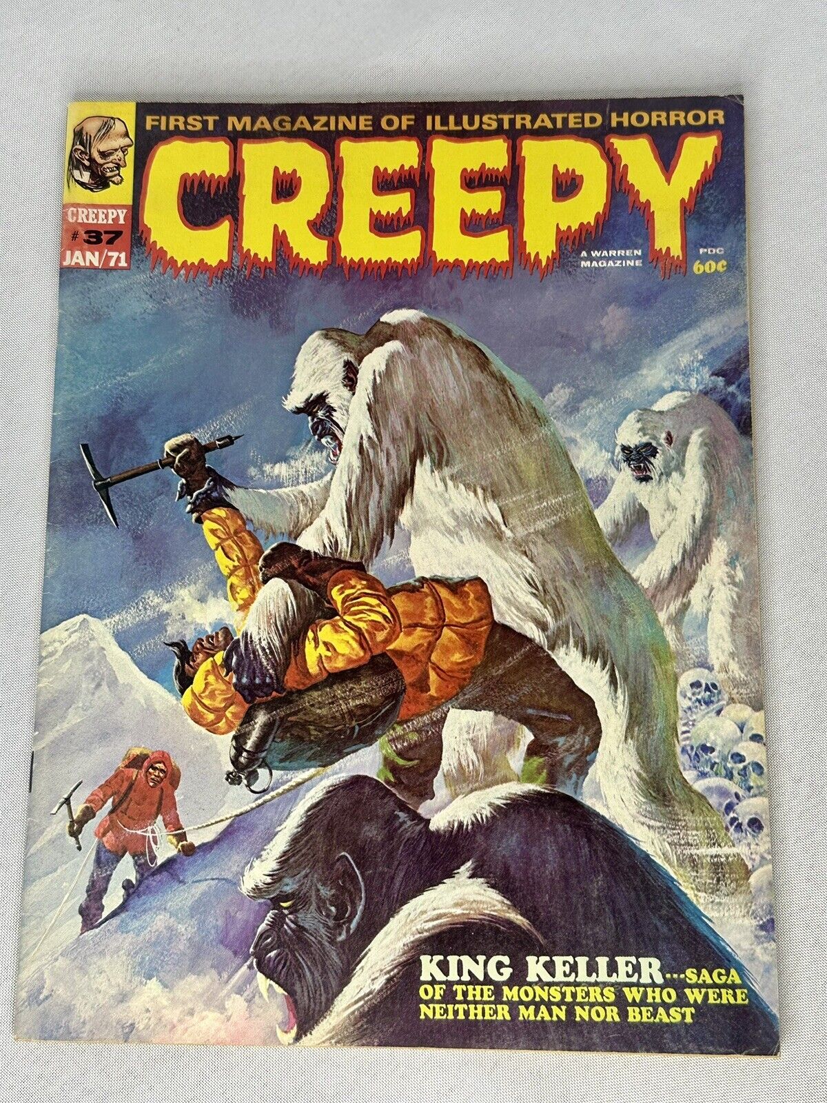 Warren Publishing Creepy Magazine NO. #37 Jan. 1971 Ken Barr Cover * High Grade