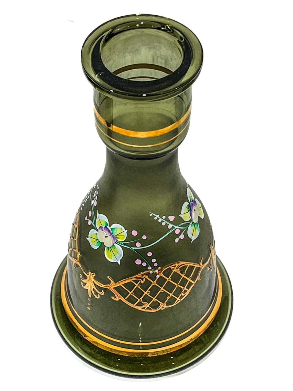 INHALE® 10''H  Hand Blown Glass nice decoration Hookah Vase