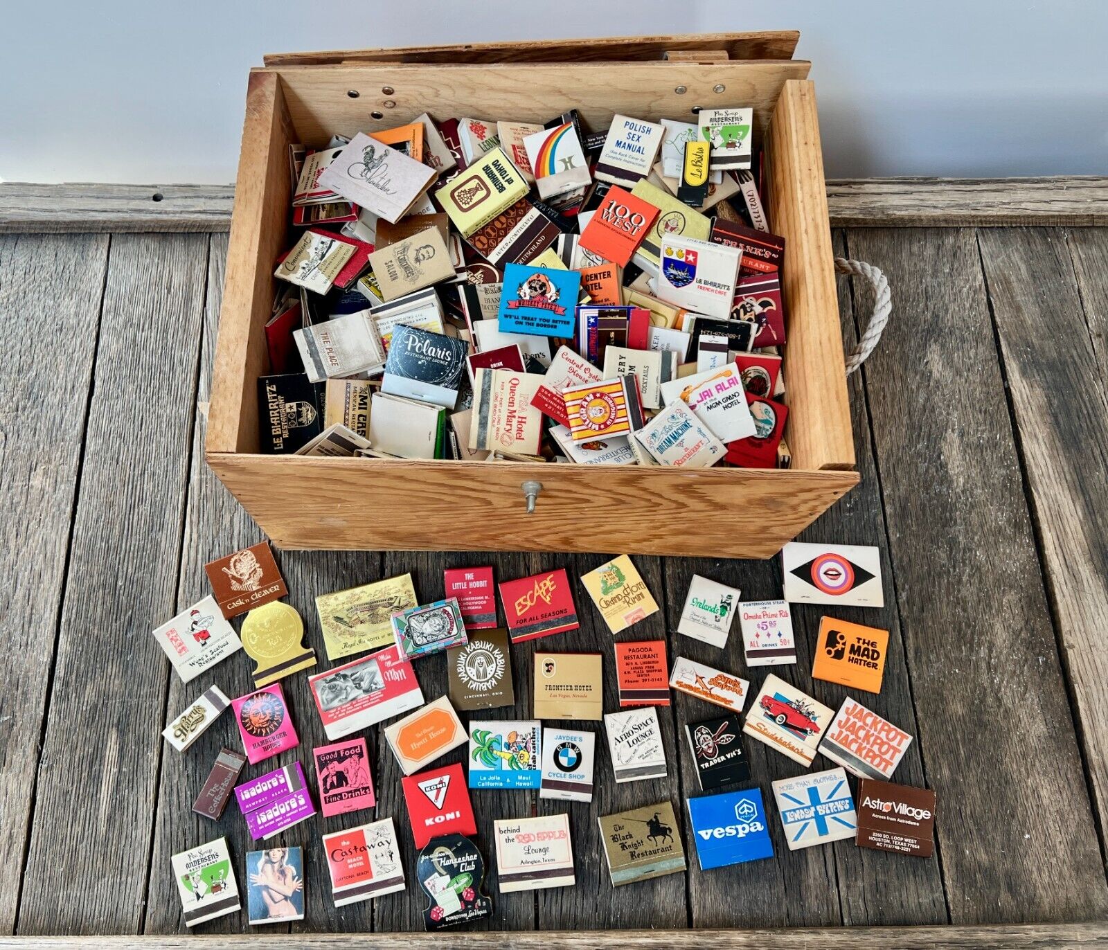 Lot Of 50 Vintage Matchbooks -  Assorted 1970's and 1980's Matches