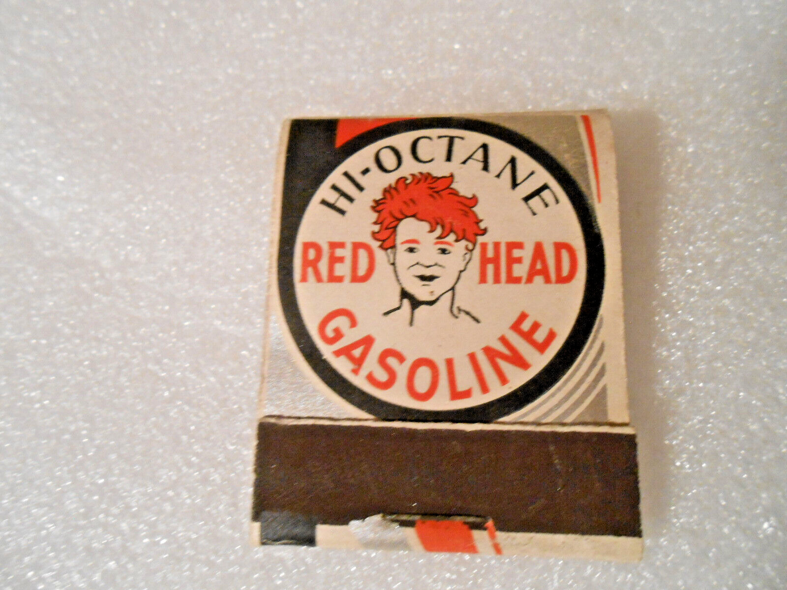 FULL - 1930's RED HEAD GASOLINE  Matchbook. Unused & Unstruck. Near Mint. FULL