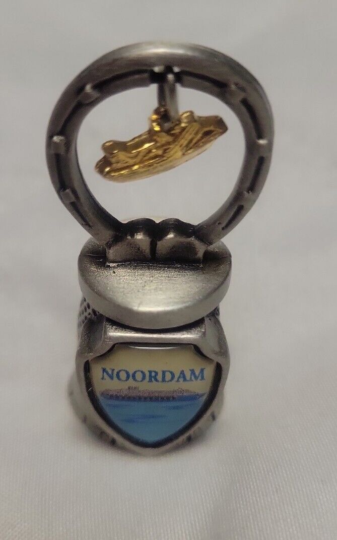 MS Noordam Ship Netherlands Souvenir Collectible Thimble