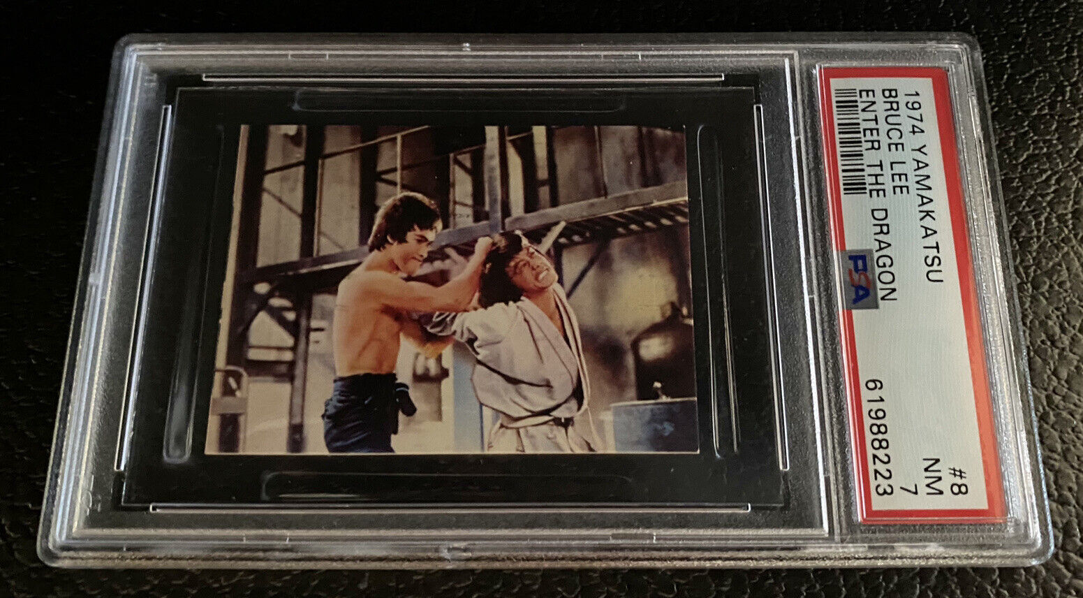 Jackie Chan Rookie Card PSA 7 Bruce Lee 1974 Yamakatsu Enter The Dragon #8 Towa