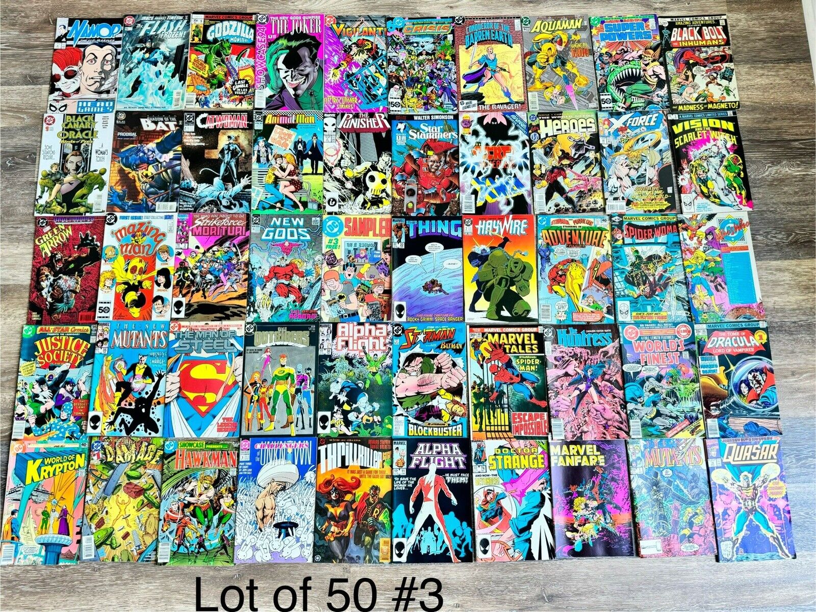 Vintage Illustrated Comic Books Lot Of 50 Marvel,DC And More
