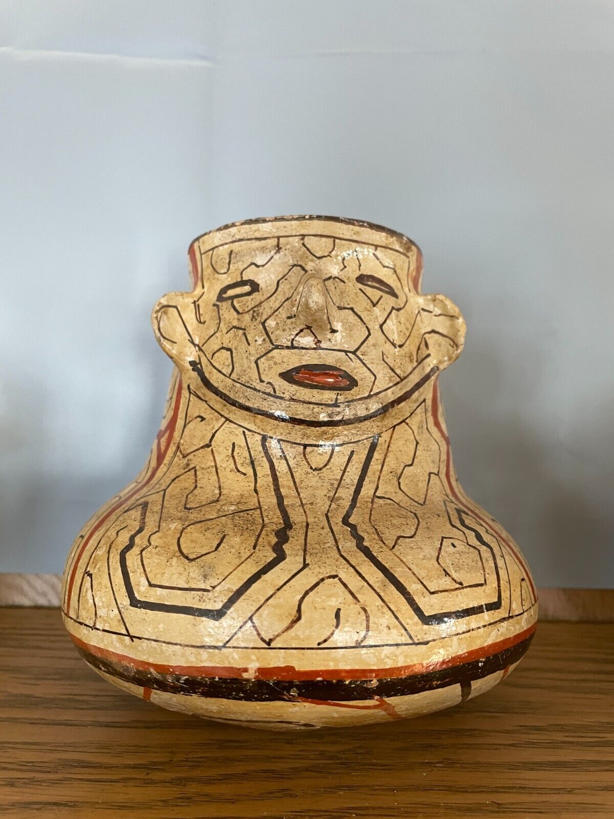 Peruvian Shipibo Pottery Effigy Vessel