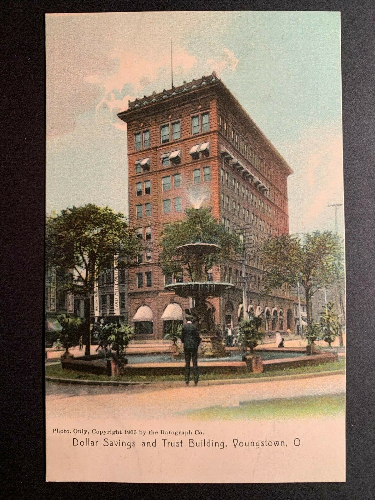 Postcard Youngstown OH - c1905 Dollar Savings and Trust Building Bank   |100