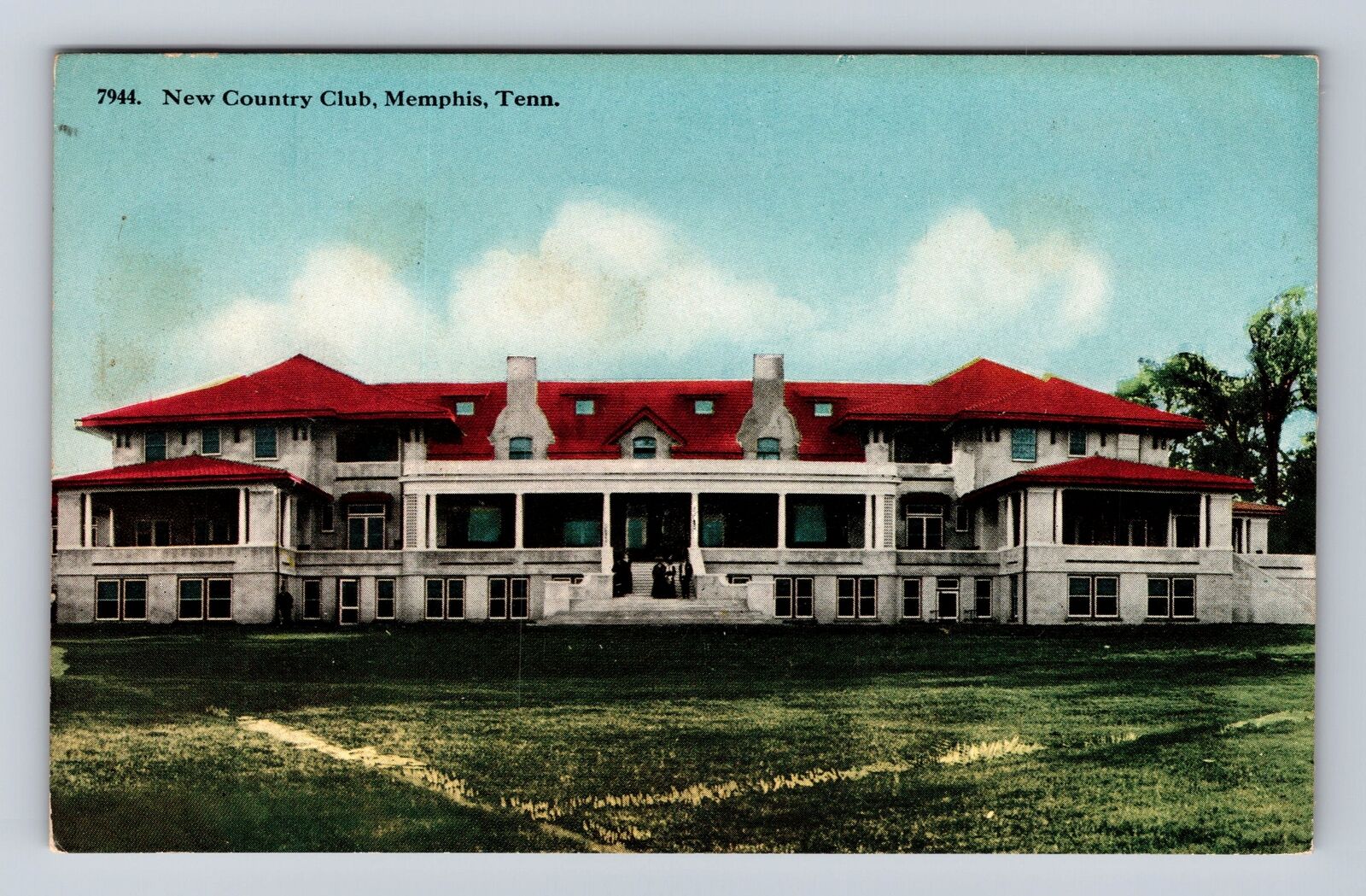 Memphis TN-Tennessee, New Country Club, Antique, Vintage Postcard