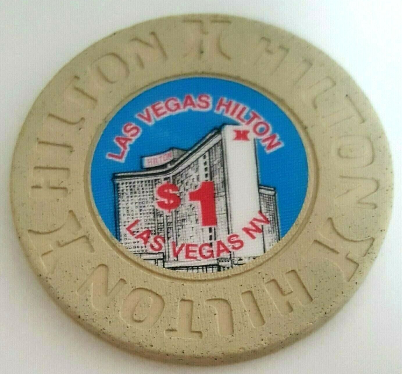 $1 Las Vegas Hilton 1991 Casino Chip