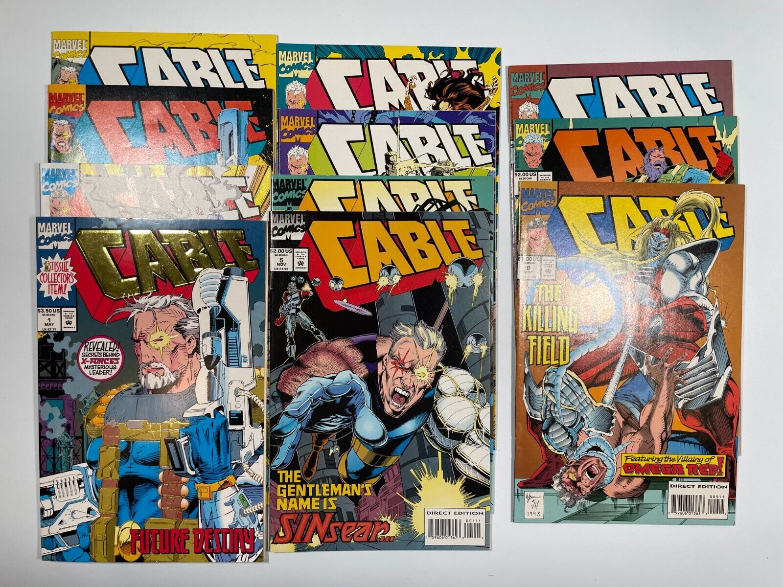 Cable Vol 1 - #1, 2, 3, 4, 5, 6, 7, 8, 9, 10, 11 - 1993 - Marvel Comics